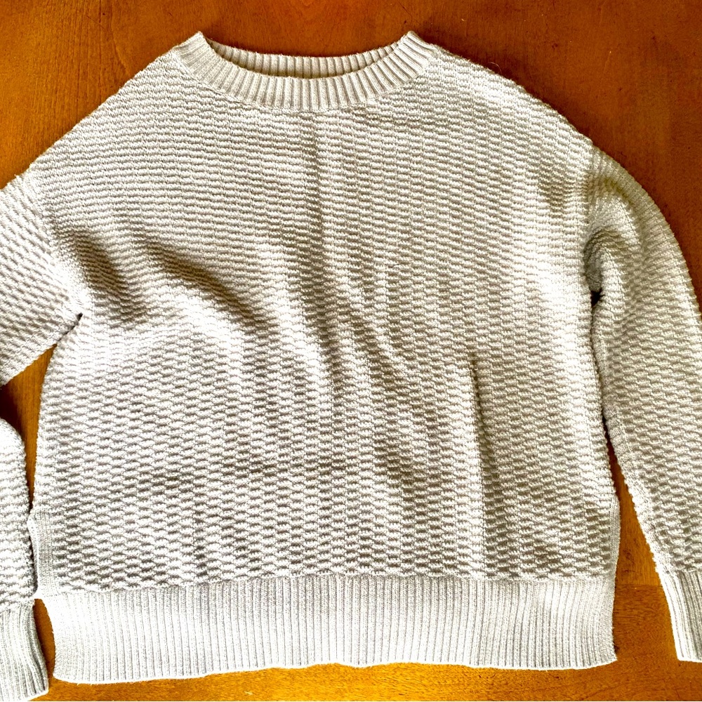 Cream, comfy sweater.